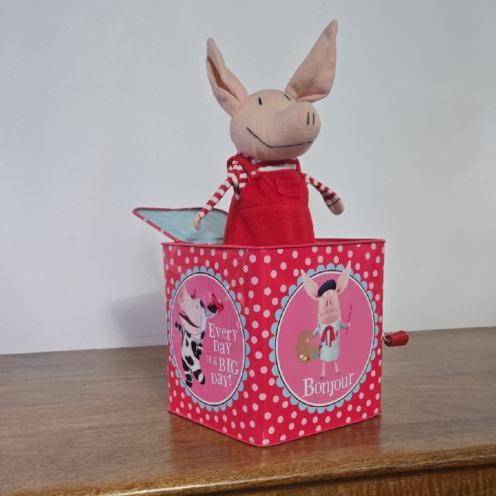 Olivia the Pig Jack-in-the-Box Toy - Pink